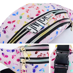 Waterproof Cartoon Colorful Phone Pouch Girls Bum Bag