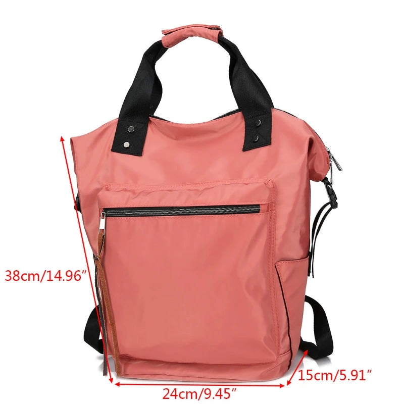 Waterproof Tote Backpack Women Nylon Handbag