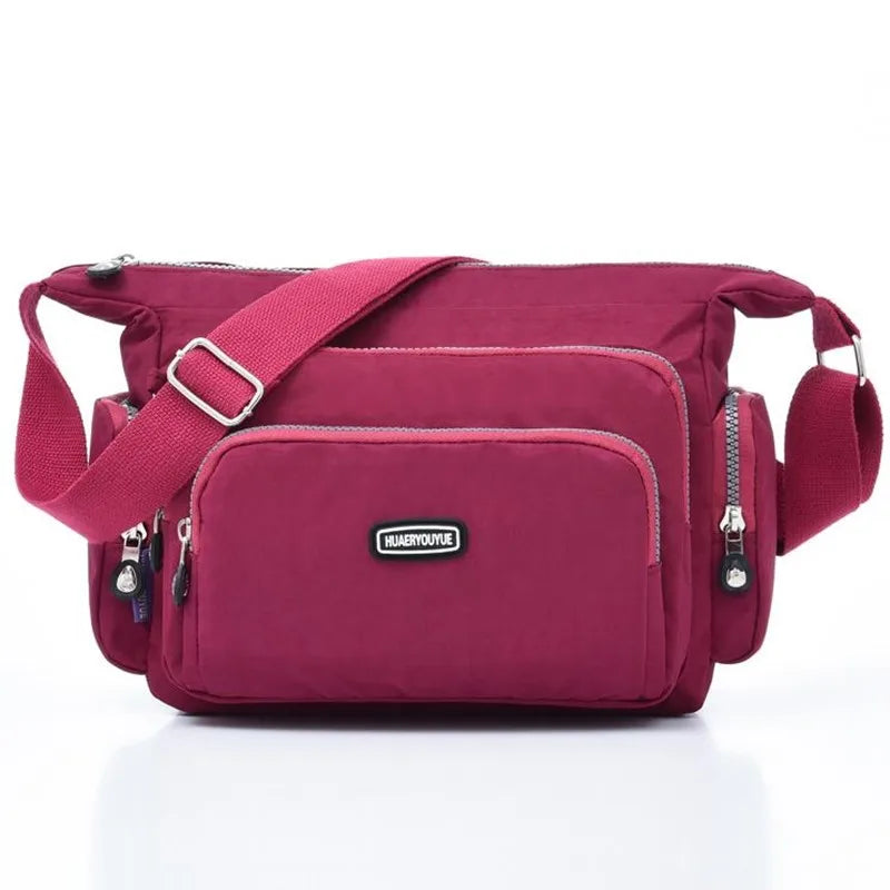 Women Waterproof Nylon Crossbody Bags Travel School Message Bag For Female