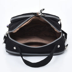Waterproof Nylon Crossbody Bag For Women Ladies Zipper Tote Shoulder Handbag