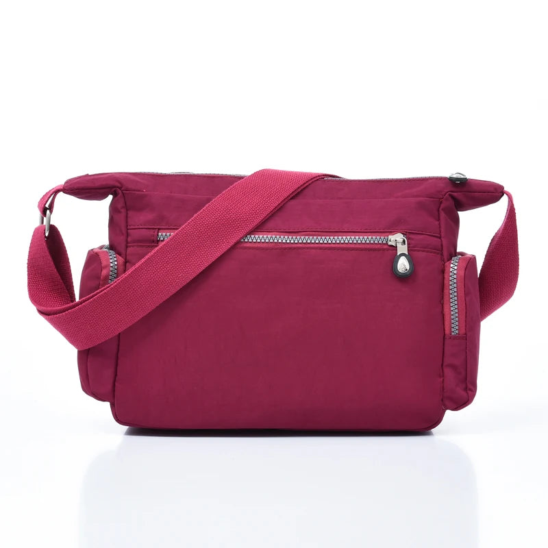 Women Waterproof Nylon Crossbody Bags Travel School Message Bag For Female