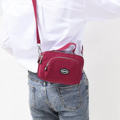 Waterproof Nylon Crossbody Bag For Women Ladies Zipper Tote Shoulder Handbag