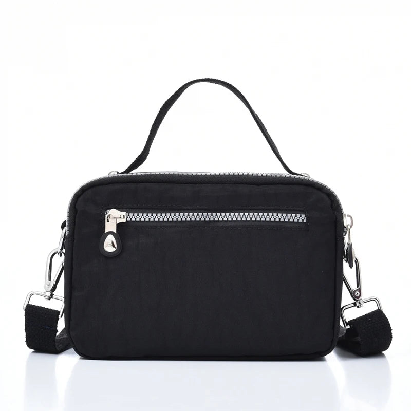 Waterproof Nylon Crossbody Bag For Women Ladies Zipper Tote Shoulder Handbag