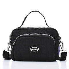 Waterproof Nylon Crossbody Bag For Women Ladies Zipper Tote Shoulder Handbag