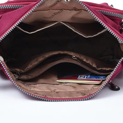 Women Waterproof Nylon Crossbody Bags Travel School Message Bag For Female