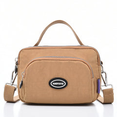 Waterproof Nylon Crossbody Bag For Women Ladies Zipper Tote Shoulder Handbag