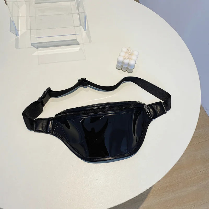 Women Waterproof Transparent Fanny Pack Crossbody Purse