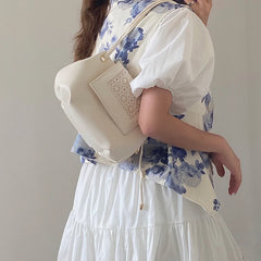 Women Shoulder Bags Style Female Daily Crossbody Bag Pleated Underarm PU Leather