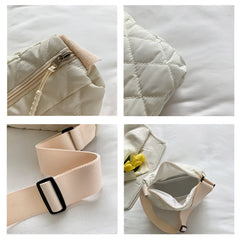 Women Winter Handbag Purse Crossbody Small Bag Rhombus Female Shoulder Bag