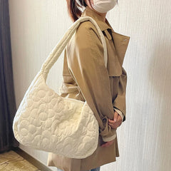 Women Winter Handbag Purses Space Pad Cotton Crossbody