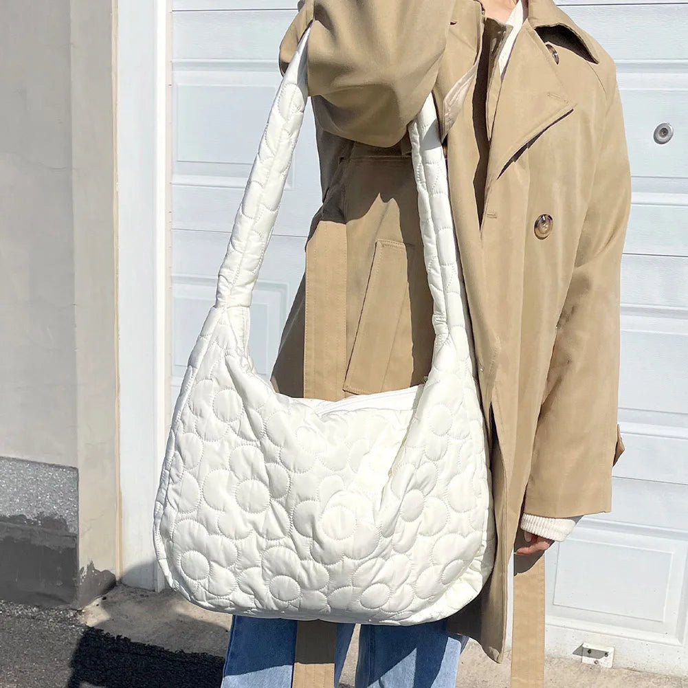 Women Winter Handbag Purses Space Pad Cotton Crossbody