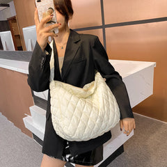 Women Winter Handbag Purses Cotton Crossbody Bag