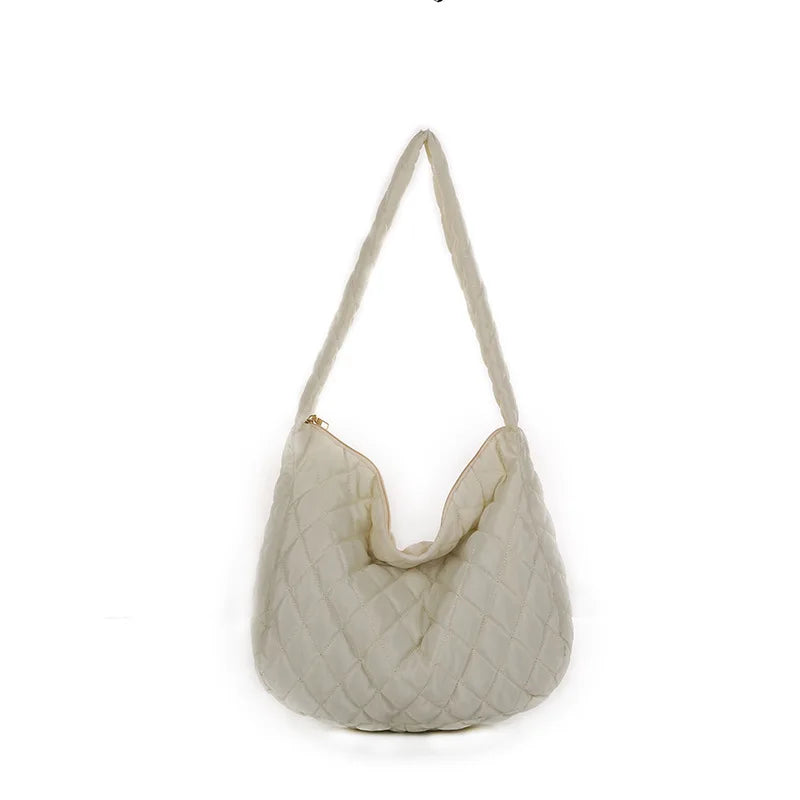 Women Winter Handbag Purses Cotton Crossbody Bag Female Quilted Large Ladies Bag