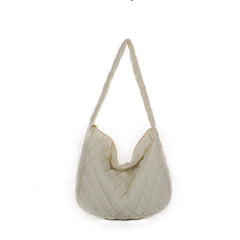 Women Winter Handbag Purses Cotton Crossbody Bag Female Quilted Large Ladies Bag