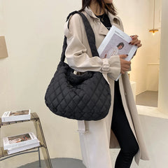 Women Winter Handbag Purses Cotton Crossbody Bag