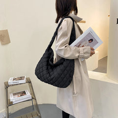 Women Winter Handbag Purses Space Pad Cotton Crossbody Bag
