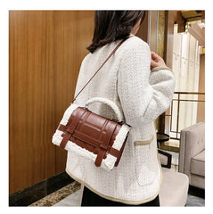 Women Winter Shoulder Bag Lady Handbag Female Party Crossbody Messenger Faux Fur