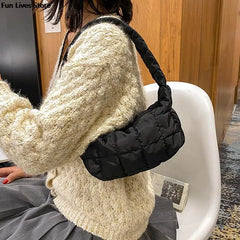 Women Winter Velvet Handbags Soft Plush Warm Shoulder Bags Large Capacity