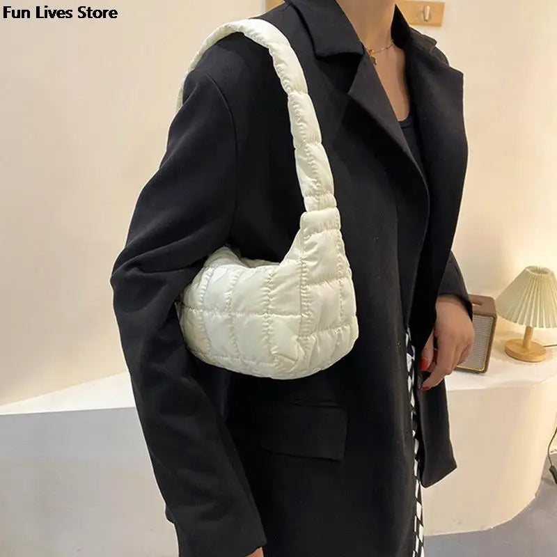 Women Winter Velvet Handbags Soft Plush Warm Shoulder Bags Large Capacity