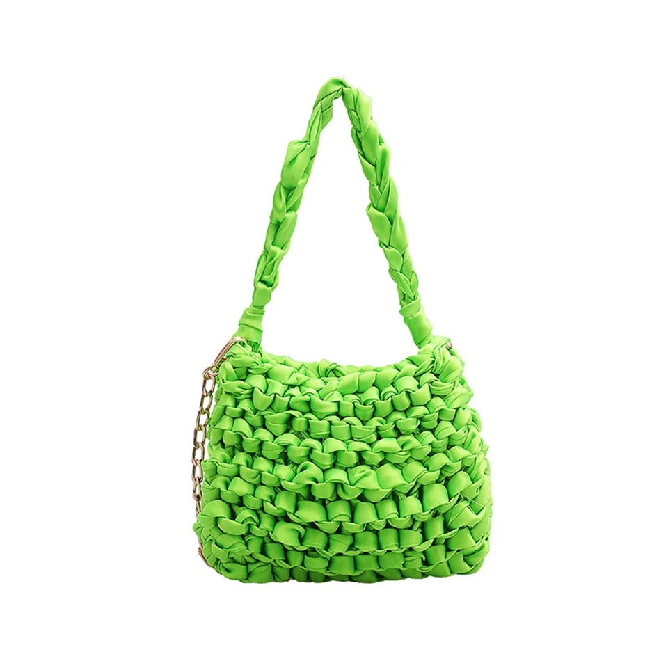 Neon Green Orange Shoulder Bag Women Messenger Bag