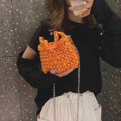 Neon Green Orange Shoulder Bag Women Messenger Bag