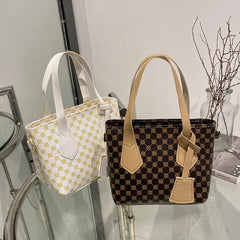 Women Zipper Shoulder Bag Small Handbag Casual Tote Eco Crossbody Bag