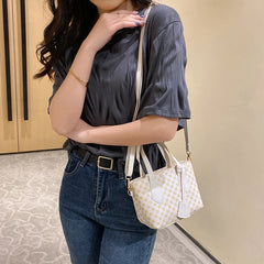 Women Zipper Shoulder Bag Small Handbag Casual Tote Eco Crossbody Bag