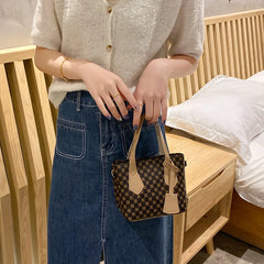 Women Zipper Shoulder Bag Small Handbag Casual Tote Eco Crossbody Bag