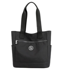 Women Zipper Top-handle Bag Large Shoulder Handbag, Nylon Travel Bag