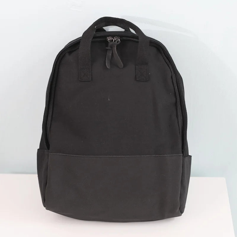 Canvas Backpack College Student School Backpack Bags for Teenagers Rucksack Male