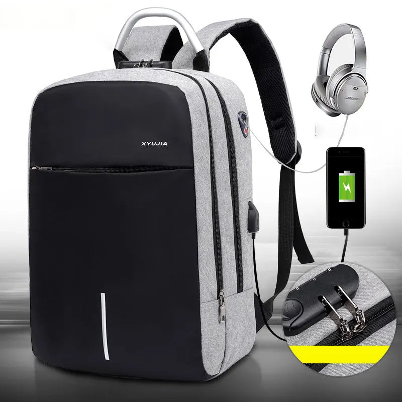 USB Charging Laptop Backpack Anti-Theft Bag