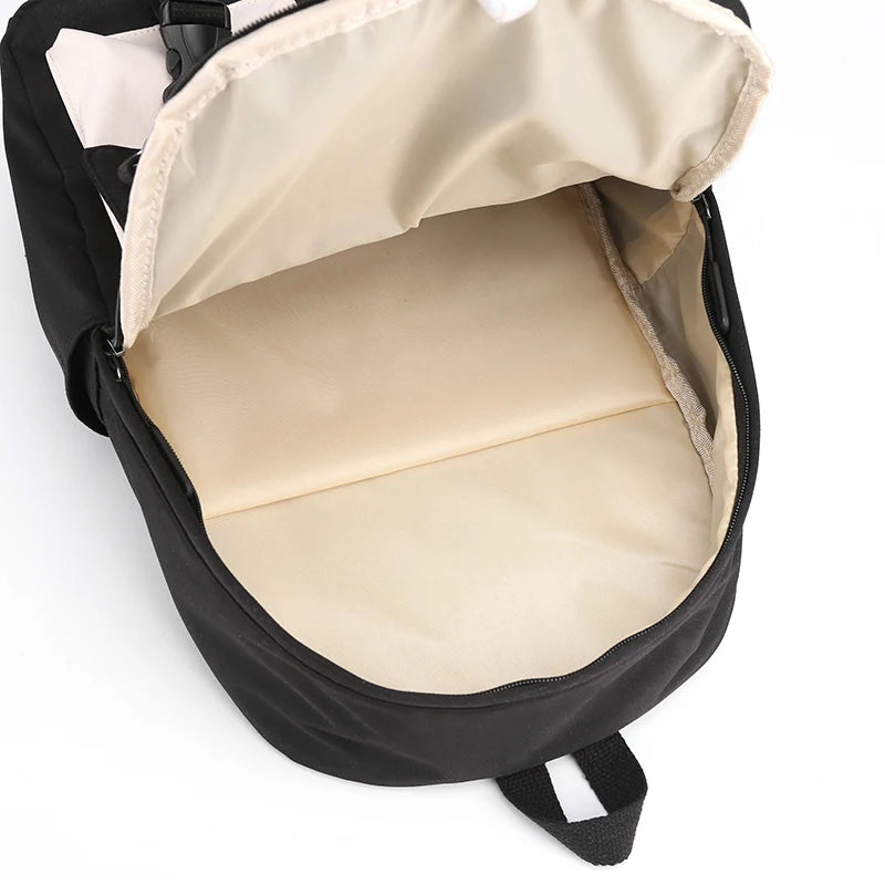 Women Backpack Teenage Girls Schoolbag Double Front Pocket Mochilas Waterproof N