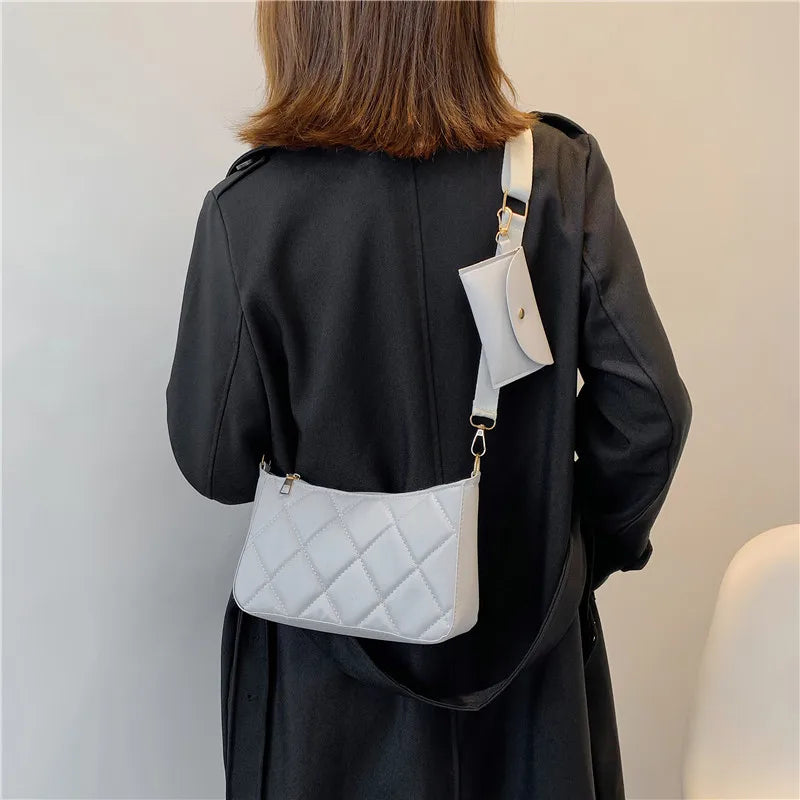 Nylon Crossbody Bag for Women Shoulder Satchel Oxford Mobile Phone Bag