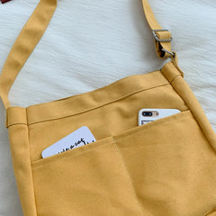 Canvas Shoulder Bag Lady Satchels Crossbody Messenger School Bags