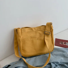 Canvas Shoulder Bag Lady Satchels Crossbody Messenger School Bags