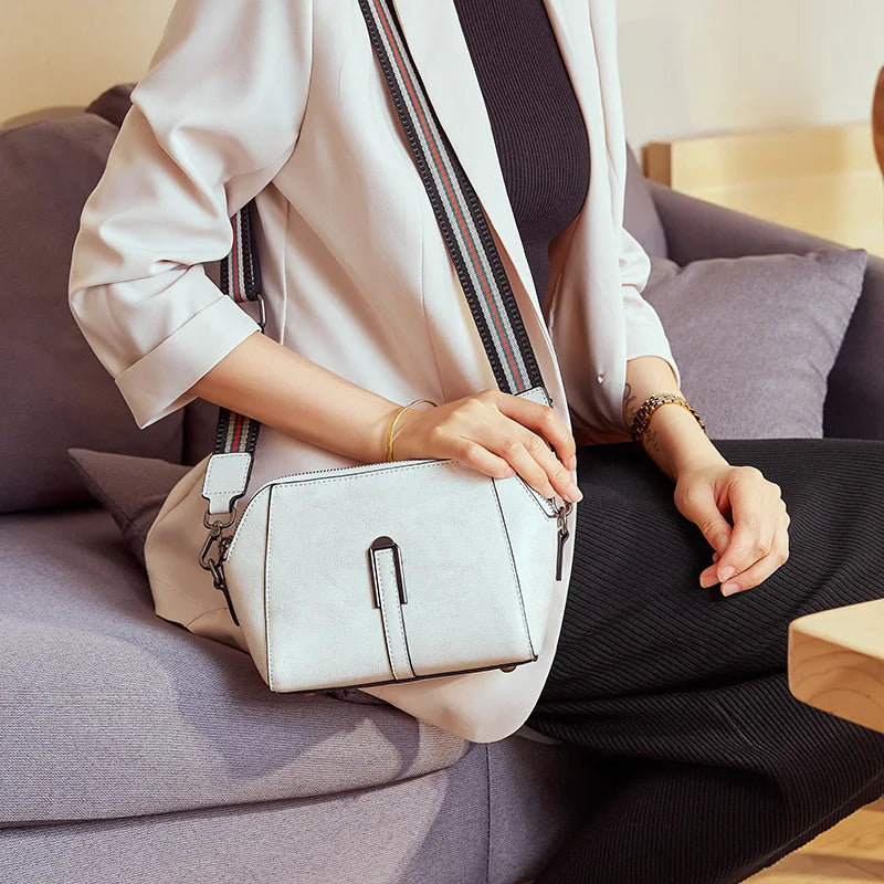 Real Leather Women's Shell Bag Summer Versatile Shoulder Messenger