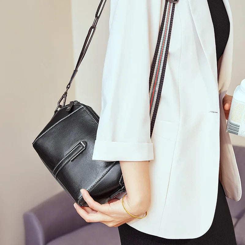 Real Leather Women's Shell Bag Summer Versatile Shoulder Messenger