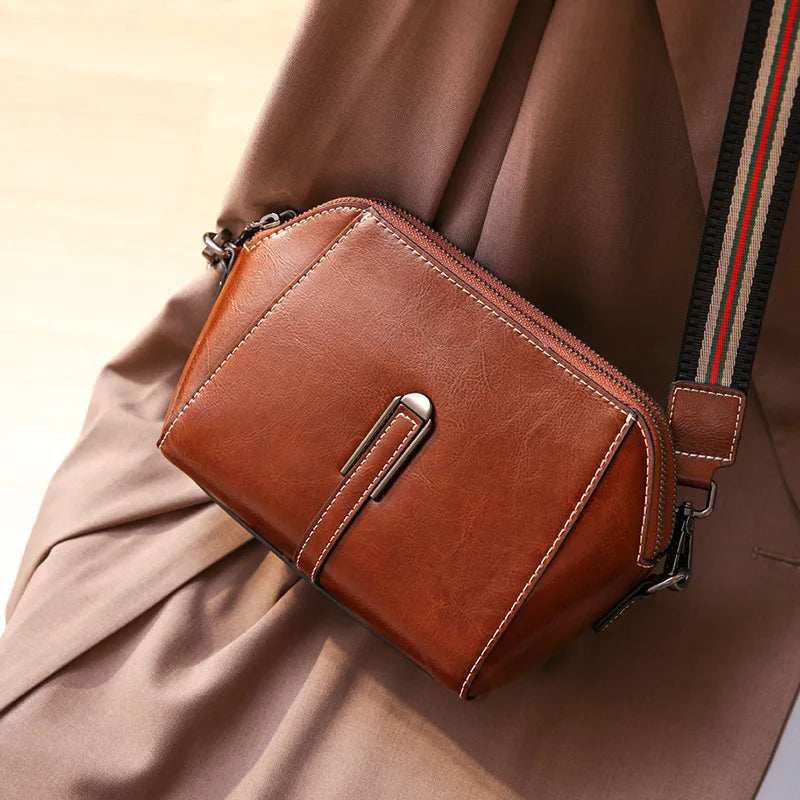 Real Leather Women's Shell Bag Summer Versatile Shoulder Messenger
