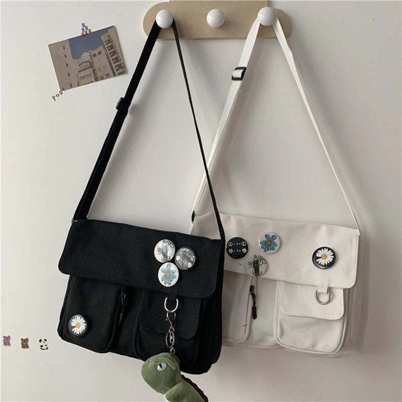 Vintage Harajuku Y2k Schoolbag Women Shoulder Bag