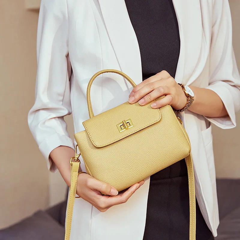 Soft Cowhide Leather Women's Crossbody Bag Shoulder Messenger