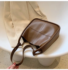 Women Bucket Shoulder Bag PU Leather Handbag and Purse Female Messenger Bags