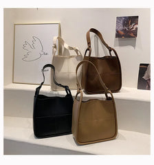 Women Bucket Shoulder Bag PU Leather Handbag and Purse Female Messenger Bags