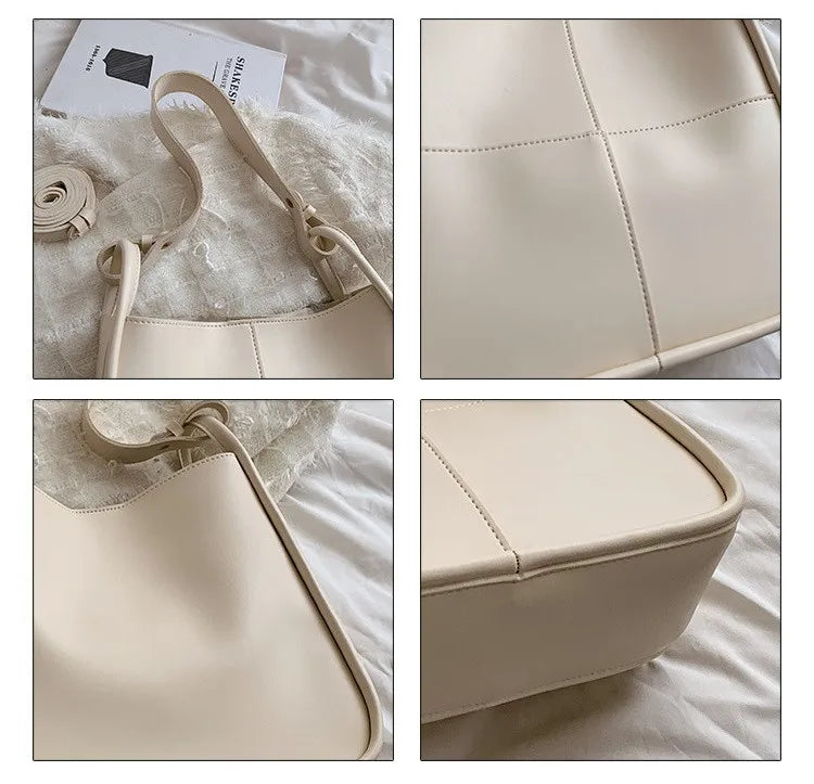 Women Bucket Shoulder Bag PU Leather Handbag and Purse Female Messenger Bags
