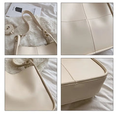 Women Bucket Shoulder Bag PU Leather Handbag and Purse Female Messenger Bags