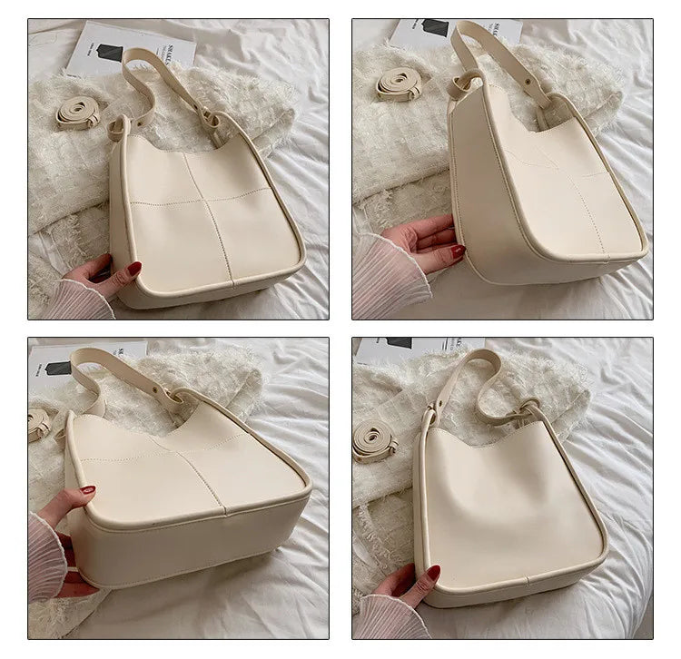 Women Bucket Shoulder Bag PU Leather Handbag and Purse Female Messenger Bags
