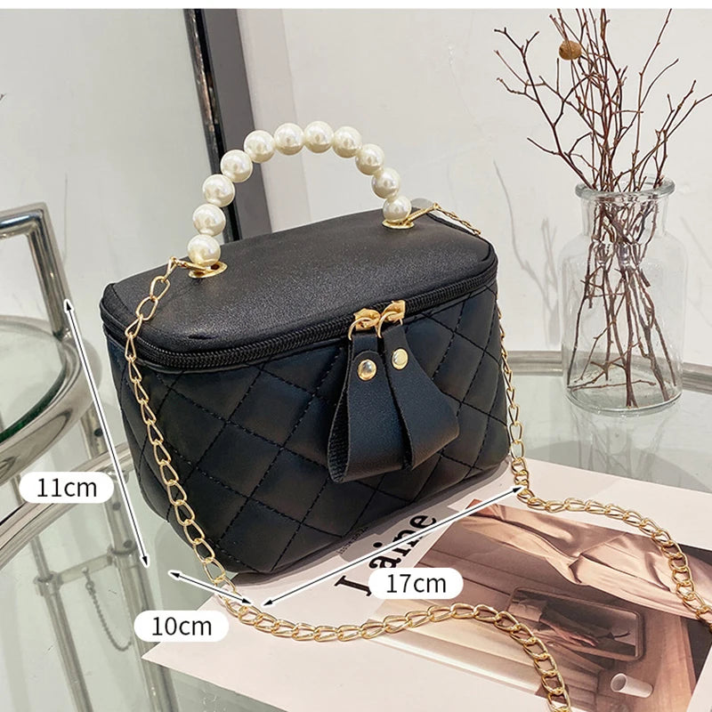 Luxury Women's Bucket Shoulder Bag - Makeup Bag