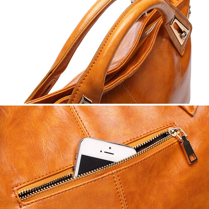 Women Crossbody Bag Zipper Messenger Ladies Leather Handbags