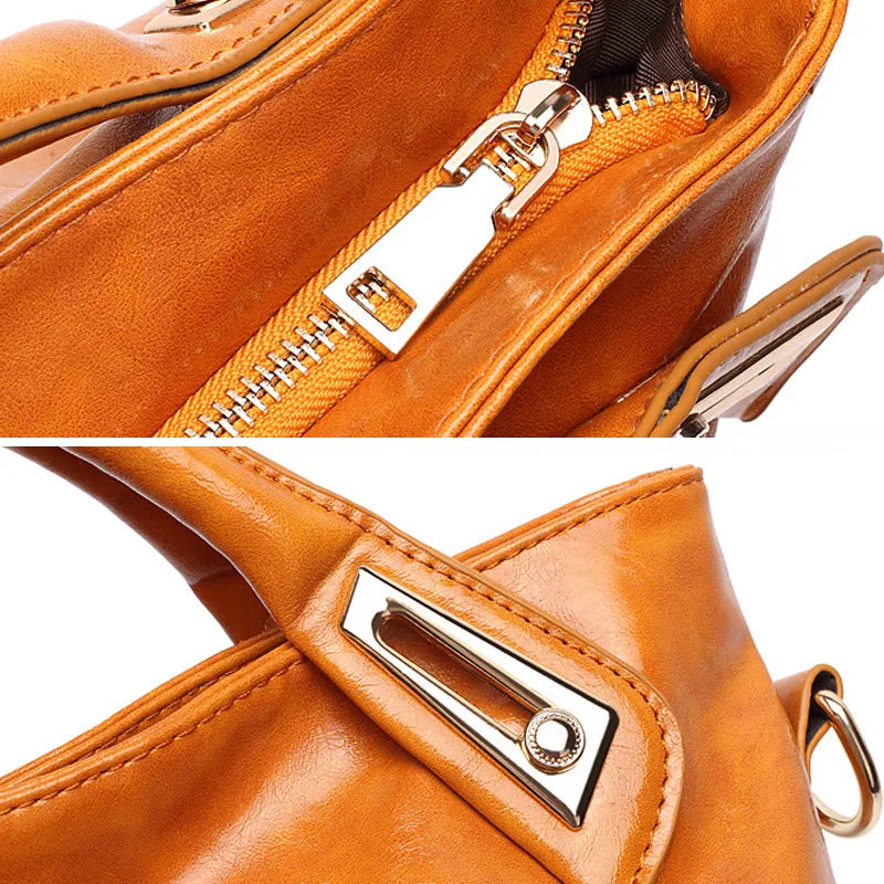 Women Crossbody Bag Zipper Messenger Ladies Leather Handbags