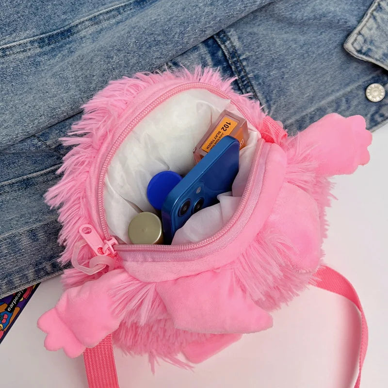 Japanese Style Women Plush Shoulder Bag Crossbody Bag