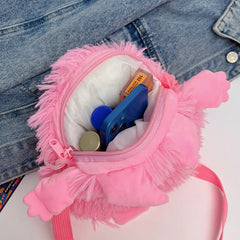 Japanese Style Women Plush Shoulder Bag Crossbody Bag